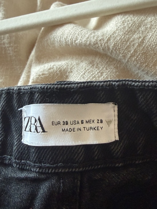 Zara Black High-Waist Wide-Leg Jeans size 6 - Picture 4 of 4